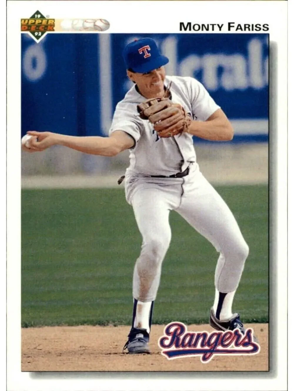 Monty Fariss 1992 Upper Deck MLB #462 Baseball Card Texas Rangers